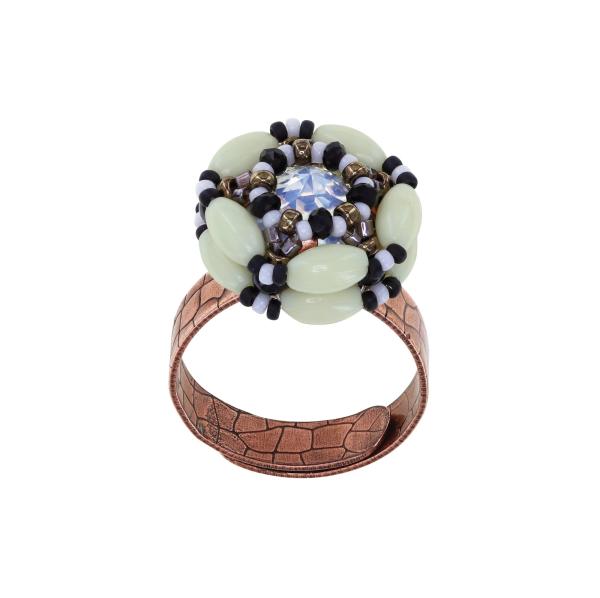 black/white - African Kiss - Konplott ring